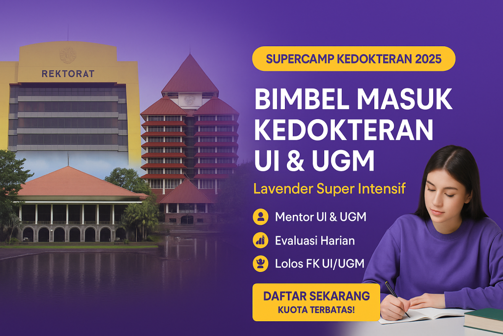 Bimbel Masuk Kedokteran Terbaik 2025: Siap Lolos ke UI & UGM dan Kampus Negeri lainnya.