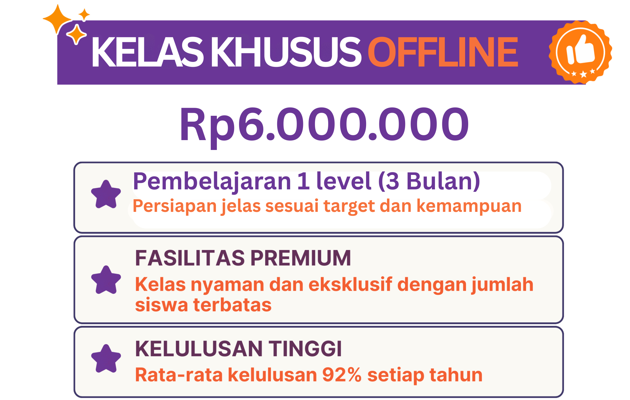 Katalog Bimbingan Masuk PTN Offline 3 bulan